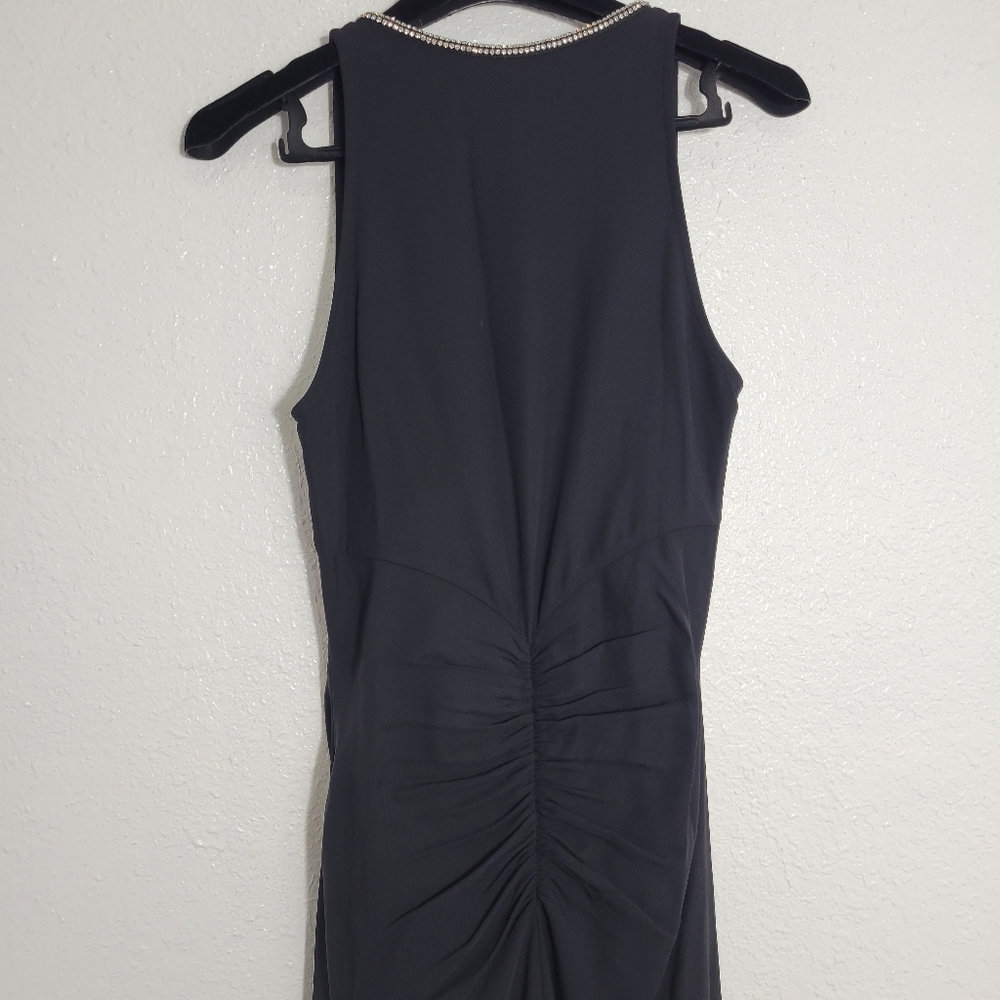 J Crew Collection Full-length embellished ruched dress CD510 Size 2 Black Formal - Picture 9 of 13